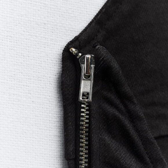 ZARA ASYMMETRIC BLACK JUMPSUIT - Picture 4 of 5